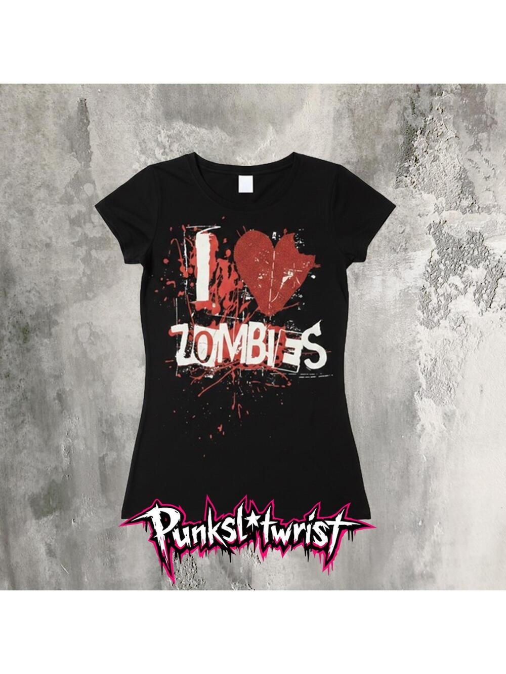 I luv zombie baby tee